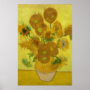 Sunflowers by Van Gogh Painting Art Poster