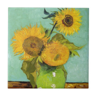 Sunflowers by Van Gogh Tile