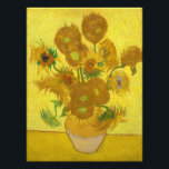 Sunflowers by Vincent van Gogh Photo Print<br><div class="desc">Vincent van Gogh - Sunflowers,  1889. 
Vincent Willem van Gogh (1853-1890) was a Dutch Post-Impressionist painter who posthumously became one of the most famous and influential figures in Western art history.</div>