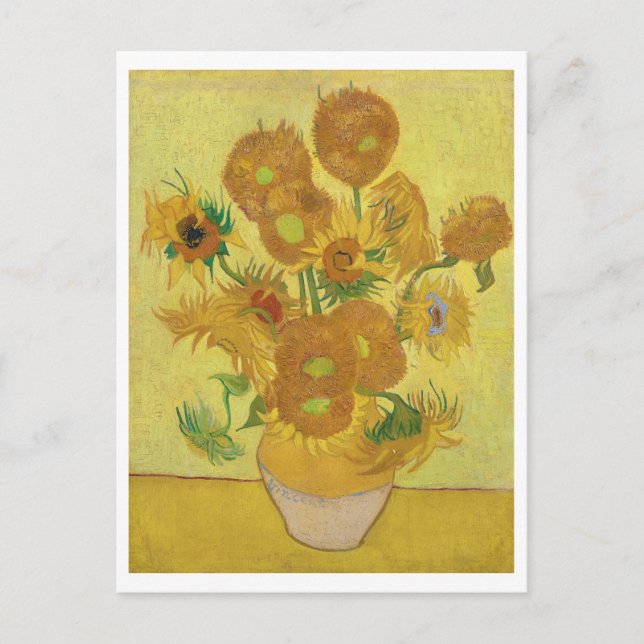 Sunflowers by Vincent Van Gogh Postcard (Front)
