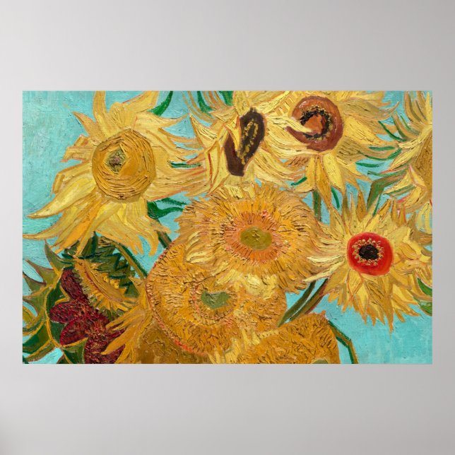 Sunflowers by Vincent van Gogh Poster (Front)