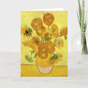 Sunflowers by Vincent van Gogh Thank You Card