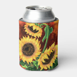 Sunflowers Can Cooler