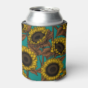 Sunflowers Can Cooler
