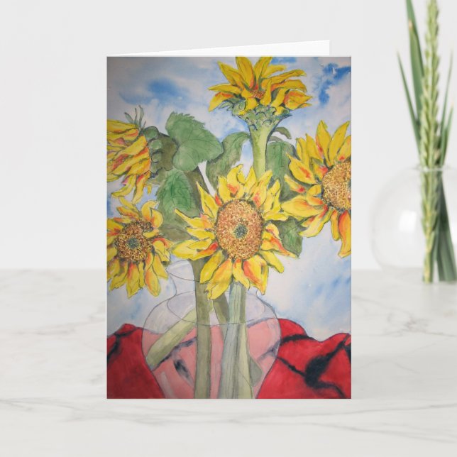 Sunflowers Card (Front)