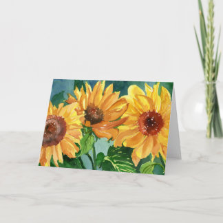 Sunflowers Card