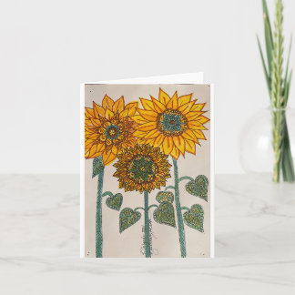 Sunflowers Card