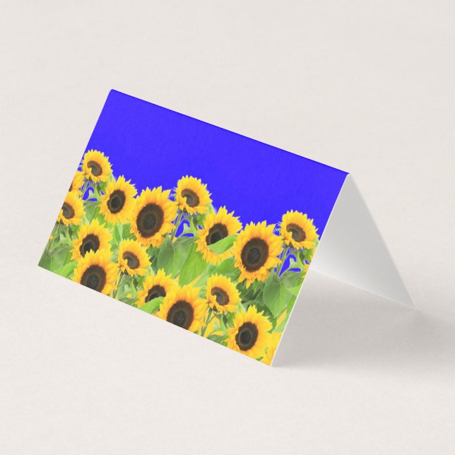 Sunflowers Card Ukraine Flag Colours Freedom (Front)