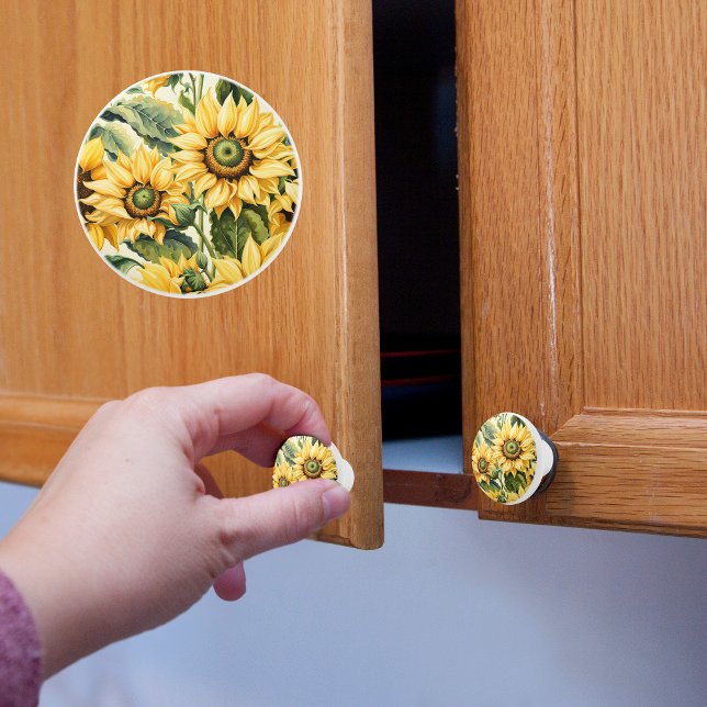 Sunflowers Ceramic Knob (Creator Uploaded)