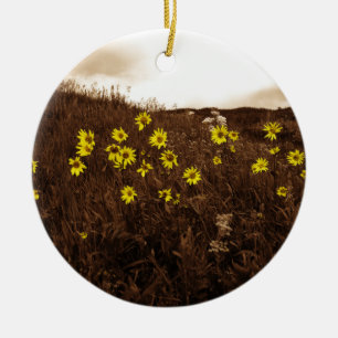 Sunflowers Ceramic Ornament