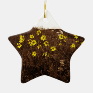 Sunflowers Ceramic Ornament