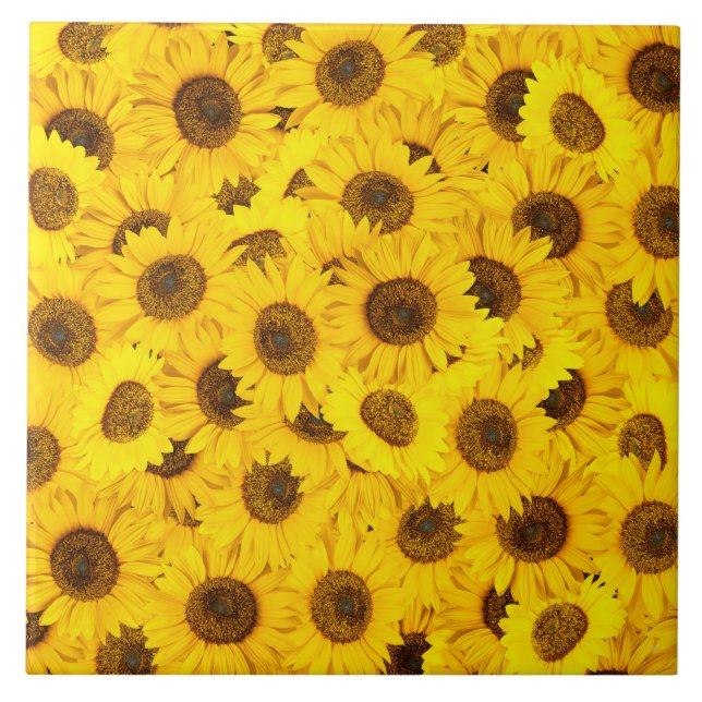 Sunflowers Ceramic Tile (Front)