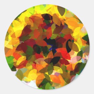 SUNFLOWERS CLASSIC ROUND STICKER