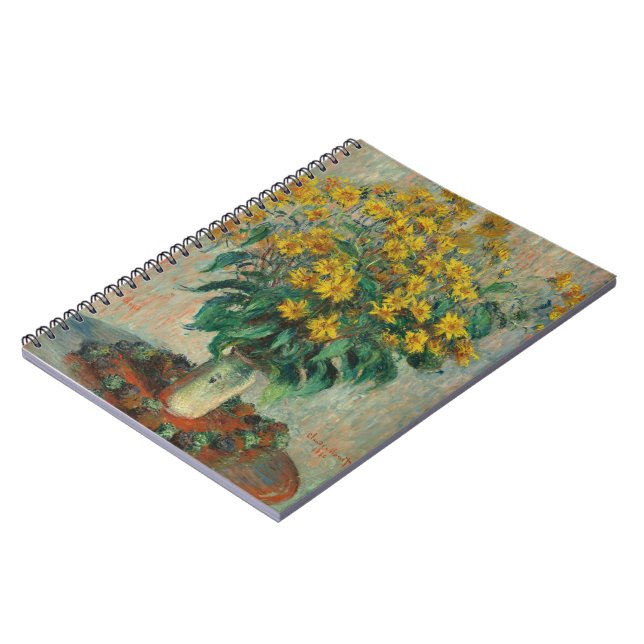 Sunflowers (Claude Monet, 1880) Notebook (Left Side)