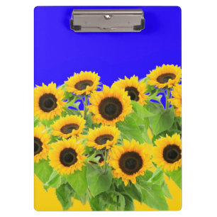 Sunflowers Clipboard Ukrainian Flag Colours