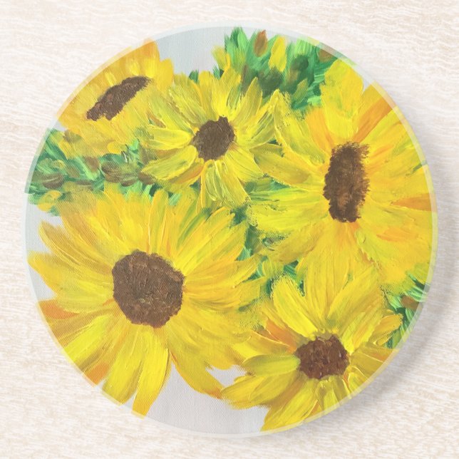 Sunflowers Coaster (Front)