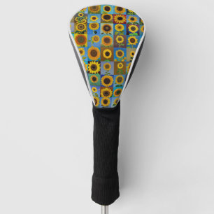 Sunflowers collage golf head cover