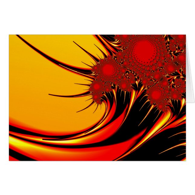 Sunflowers Colourful Abstract Fractal Art (Front Horizontal)