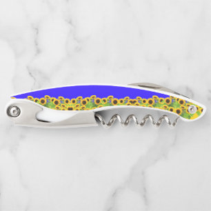Sunflowers Corkscrew Ukrainian Flag Colours