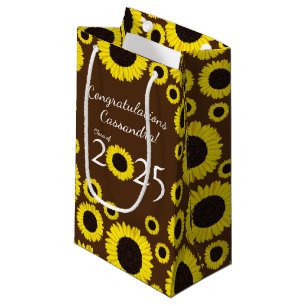 Sunflowers Country Graduation Party Small Gift Bag