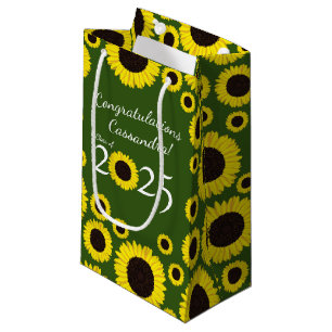 Sunflowers Country Graduation Party Small Gift Bag