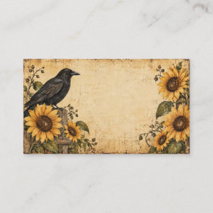 Sunflowers & Crow Country Business Card