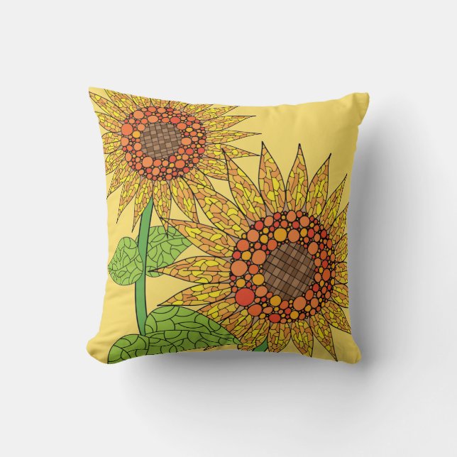 Sunflowers Cushion (Front)