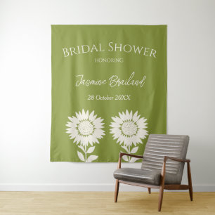 Sunflowers custom bridal shower   tapestry