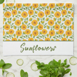 Sunflowers custom Kitchen Towel