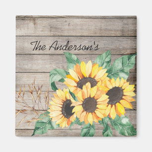 Sunflowers Custom Magnet