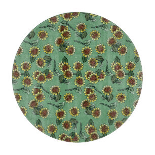 Sunflowers cutting board