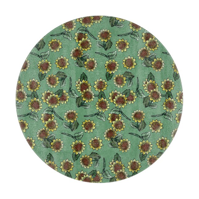 Sunflowers                                         cutting board (Front)