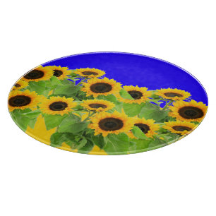 Sunflowers Cutting Board Ukraine Flag Colours