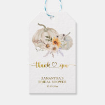 Sunflowers Daisy Pumpkin Fall Bridal Shower Favour