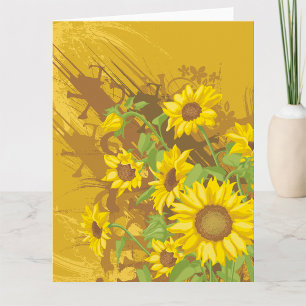Sunflowers Design Card