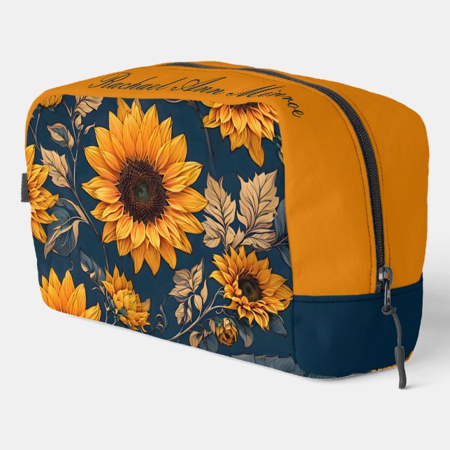 Sunflowers Dopp Kit (Right Corner)