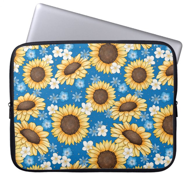 Sunflowers Electronics Bag (Front)
