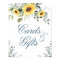 Sunflowers Eucalyptus Cards and Gifts Wedding Sign