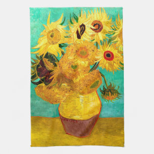 Sunflowers (F455) Van Gogh Fine Art Tea Towel
