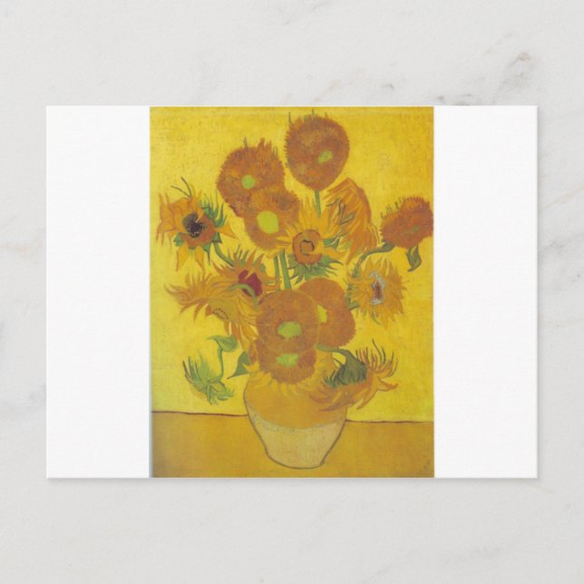 Sunflowers F. 458 ~ Van Gogh Postcard (Front)