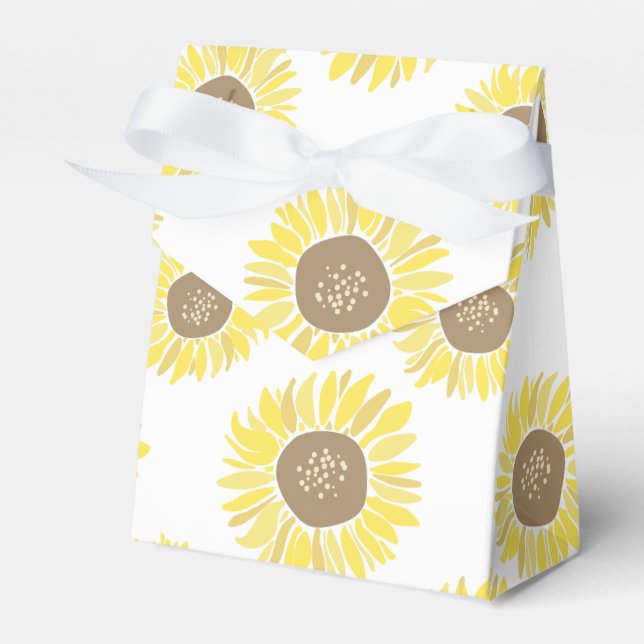Sunflowers Favour Box (Front Side)