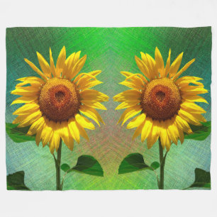 Sunflowers Fleece Blanket