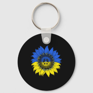 Sunflowers For Ukraine Peace  Key Ring