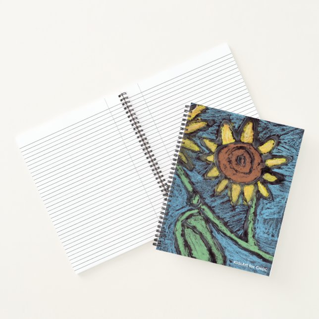 Sunflowers Forever - Kids Art for CHOC  Notebook (Inside)