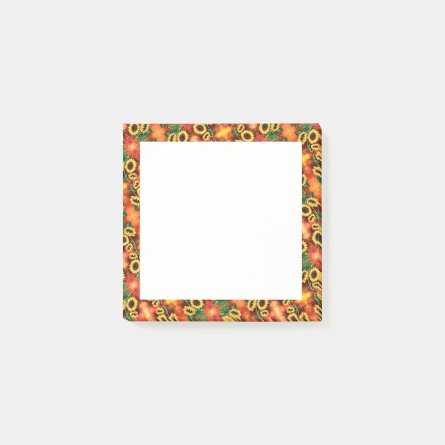 Sunflowers Framed Post it Notes (Front)