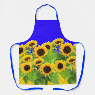 Sunflowers - Freedom Ukraine Peace Ukrainian Flag  Apron