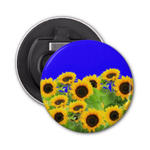 Sunflowers - Freedom Ukraine Peace Ukrainian Flag  Bottle Opener