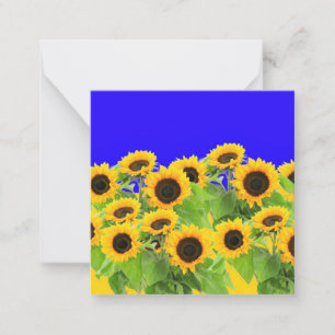 Sunflowers - Freedom Ukraine Peace Ukrainian Flag Card
