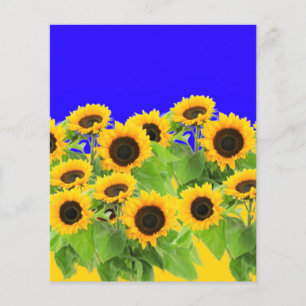 Sunflowers - Freedom Ukraine Peace Ukrainian Flag  Flyer