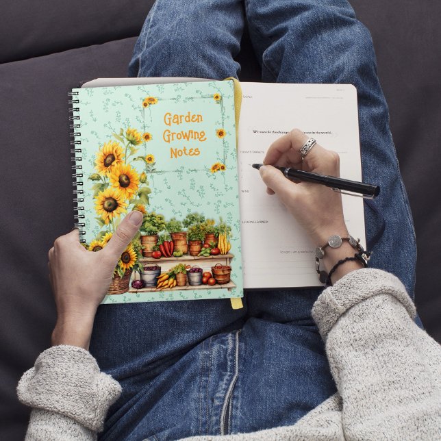 Sunflowers Garden Vegetables Custom Journal (Creator Uploaded)
